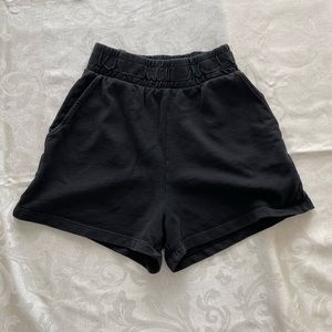 Black Zara sweatshorts